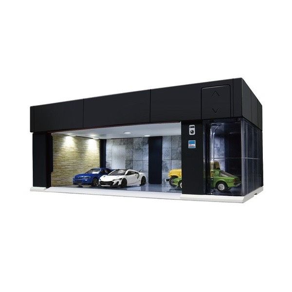 Tomica 多美電動捲門車庫 素黑 附NSX乙台