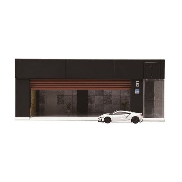 Tomica 多美電動捲門車庫 素黑 附NSX乙台