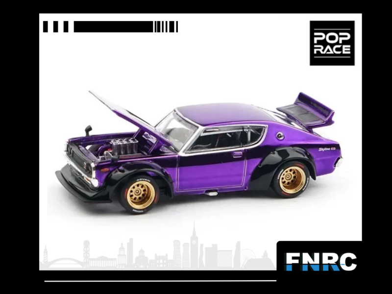 S34-03 絕版品 拓意 北京限定 POPRACE 1/64 SKYLINE GTR V8 DRIFT
