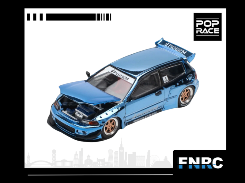 PR640206 PANDEM CIVIC EG6 - BLUE CHROME