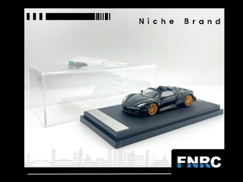 TimeMicro 1/64 保時捷918 Spyder 黑金配色