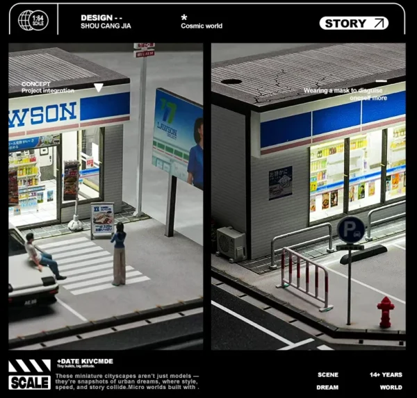 收藏家 1/64 LAWSON便利商店大場景