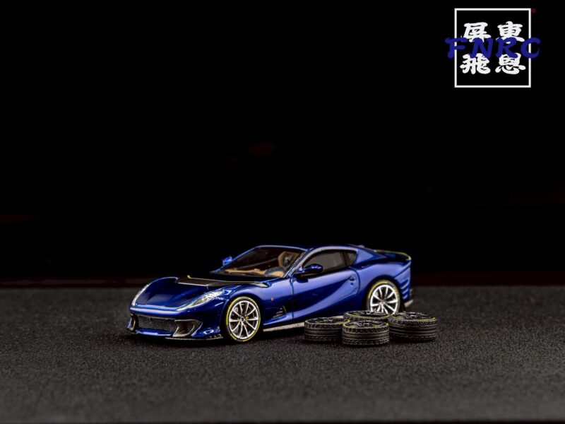 TOC 1/64 法拉利 812 BLU ELETTRICO 電鍍藍紫