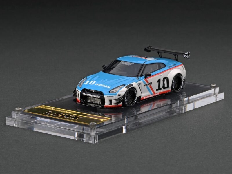 《超絕版品》 IG精品 LB-WORKS Nissan GT-R R35 type 2 White/Blue 樹脂模型