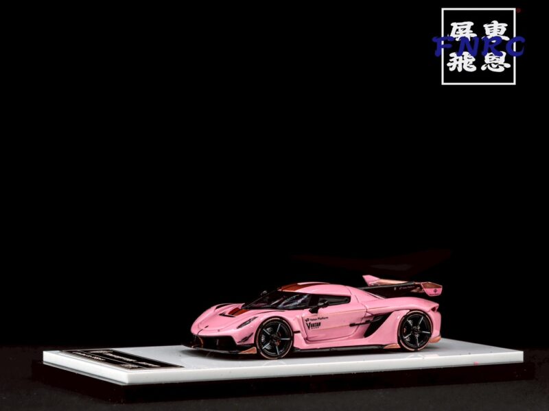 《絕版品》 HKM 1/64 科尼賽克 Jesko 粉紅色