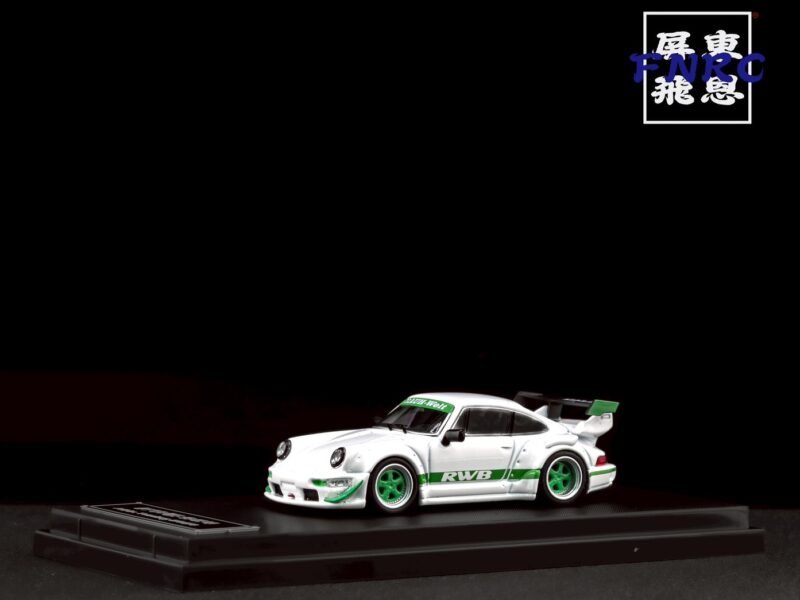 SW 1/64 保時捷 RWB964 白色綠拉花