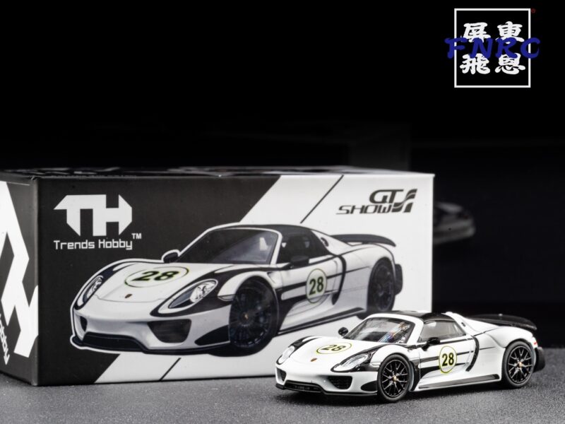 Trends Hobby 1/64 蘇州GT Show會展限定 保時捷 918 Spyder 白色 引擎蓋可拆