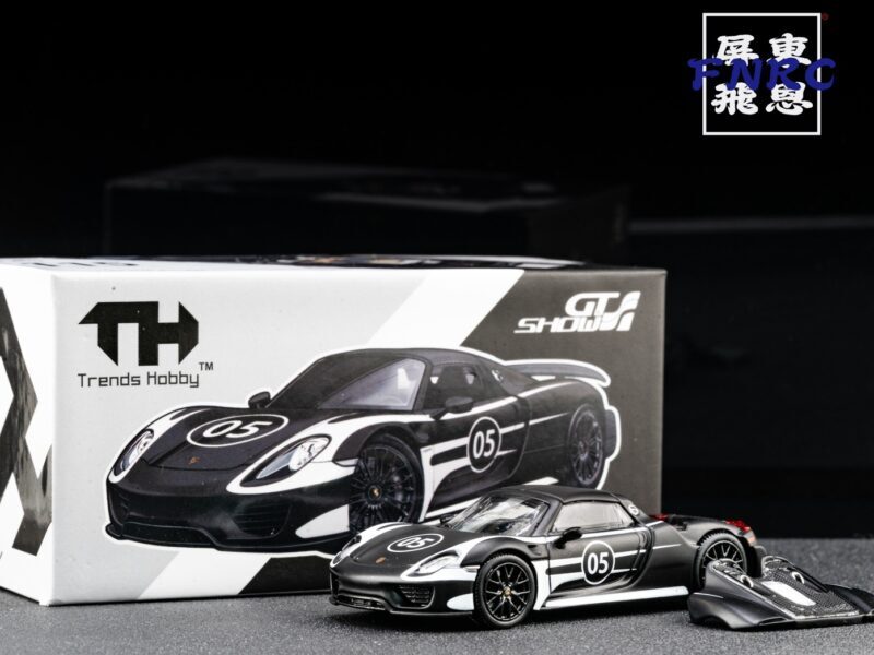 Trends Hobby 1/64 蘇州GT Show會展限定 保時捷 918 Spyder 黑色 引擎蓋可拆