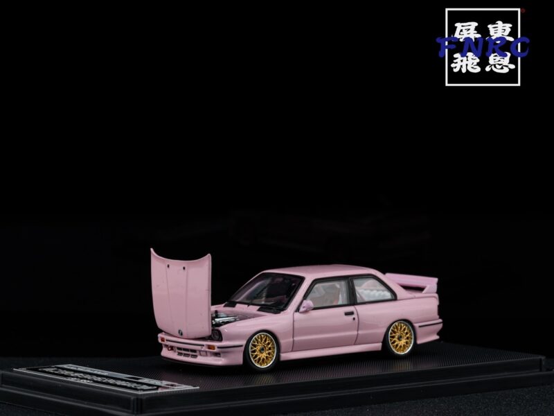 Mortal Model 1/64 引擎蓋可開 BMW E30 M3 粉色