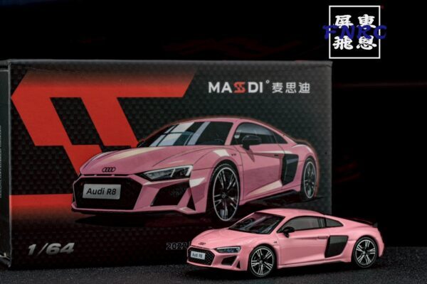 MASDI 1/64 奧迪 R8 V10 粉紅色