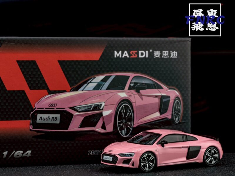 MASDI 1/64 奧迪 R8 V10 粉紅色