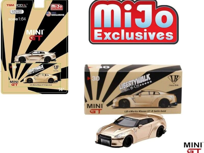 《車友代標》MINI GT No.30 絕代吊卡 LBWK Nissan GTR R35 Satin Gold