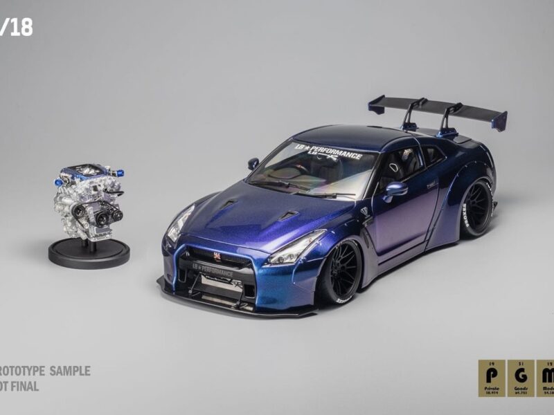 《車友代標》 PGM 2024 北京會展限定 1/18 Nissan LBWK GTR R35 午夜紫全可開