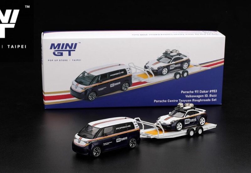 《車友代標》MINI GT 台北限定 GLAN老闆親簽版 保時捷 Dakar 套裝
