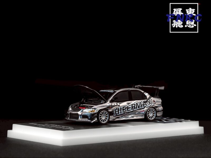 TIMEMICRO 1/64 引擎蓋可開 三菱 EVO9 銀色拉花 TIMEMICRO 1/64 引擎蓋可開 三菱 EVO9 銀色拉花