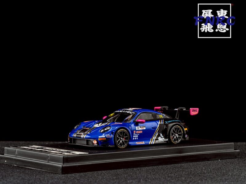SR 1/64 保時捷 992 GT3 R 賽道深藍14號 SR 1/64 保時捷 992 GT3 R 賽道深藍14號