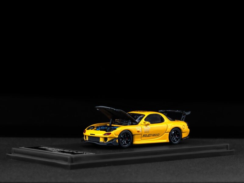 BSC 1/64 馬自達 RX7 FD3S 雨宮 黃色 金輪碳蓋 BSC 1/64 馬自達 RX7 FD3S 雨宮 黃色 金輪碳蓋