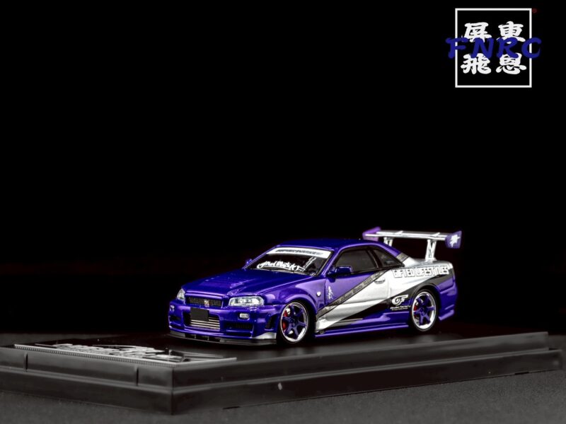 《絕版品》FH Nissan Skyline GTR R34 紫羅蘭風暴塗裝