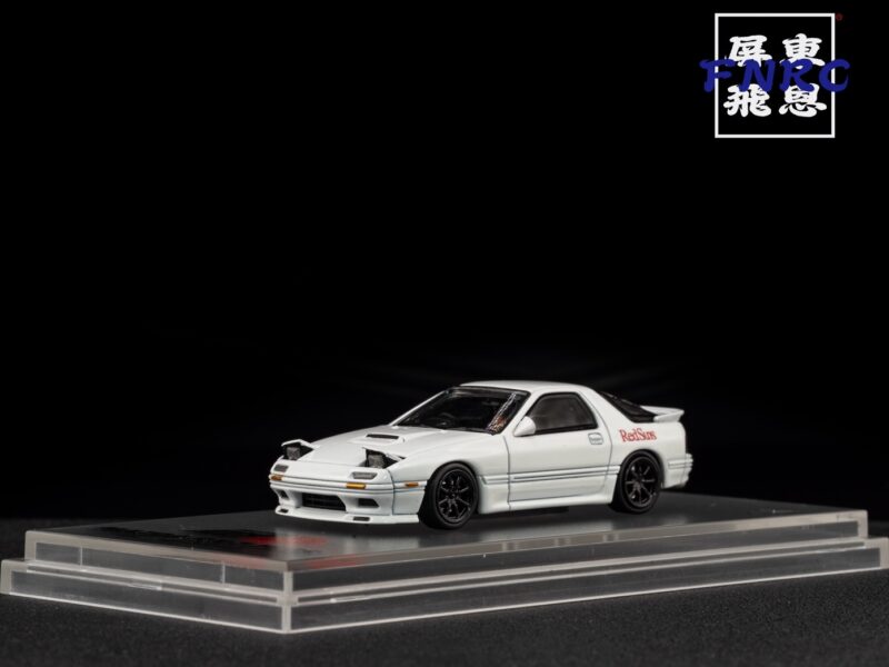 ATS 1/64 頭文字D正版授權 馬自達 RX-7 FC3S 白色 可跳燈