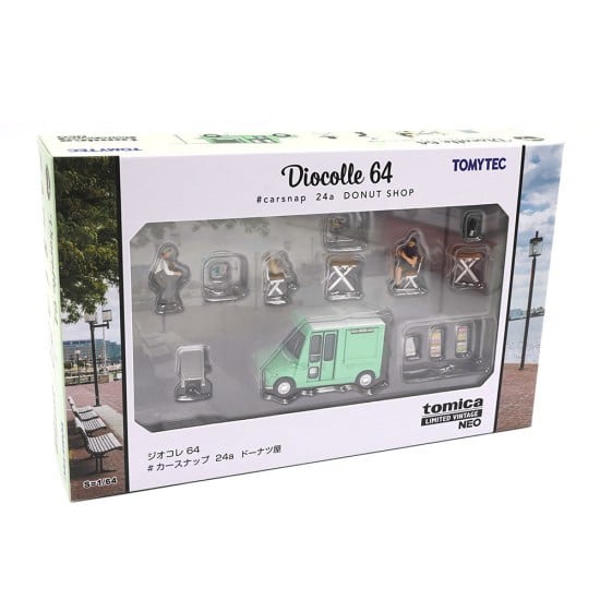 《車友代標!》 TLV精品 1/64 情境套組 甜甜圈店 《車友代標!》 TLV精品 1/64 情境套組 甜甜圈店