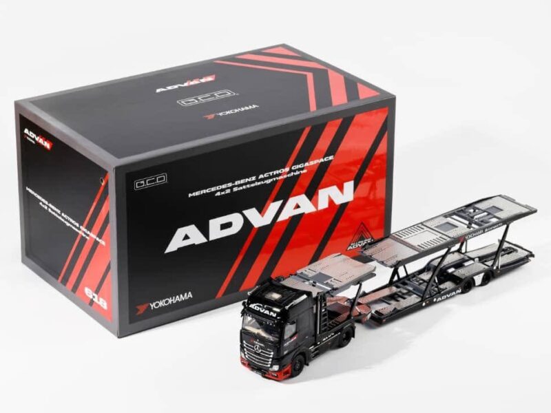 GCD 1/64 賓士一拖八轎運 ADVAN塗裝