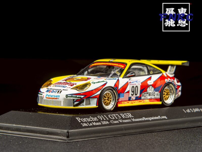 《車友代標》 MINICHAMPS 1/43 保時捷 911 GT3 RSR 黃白紅