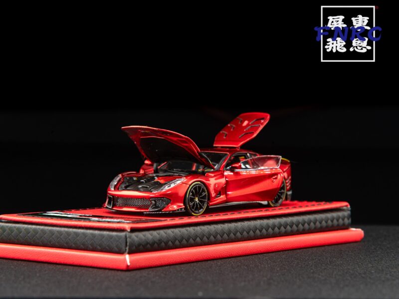 GlAMCRAFT 1/64 全可開 法拉利 812 標準紅 合金汽車模型 GlAMCRAFT 1/64 全可開 法拉利 812 標準紅 合金汽車模型
