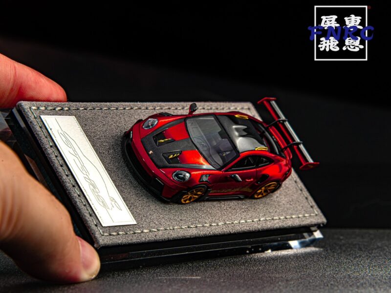 HH Model 1/64 精品 保時捷 GT3 RS 金屬紅