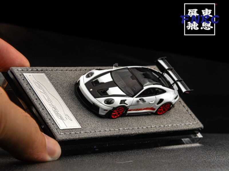 HH Model 1/64 精品 保時捷 GT3 RS 白色紅輪