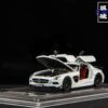 《海外調回絕版品》 FW 1/64 賓士 SLS 白色 鷗翼門 三開