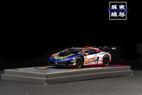 《FNRC總代理》 Trends Hobby 1/64 藍寶堅尼 迪迦鹹蛋超人塗裝 Huracan GT3 #63
