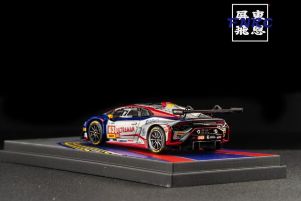 《FNRC總代理》 Trends Hobby 1/64 藍寶堅尼 迪迦鹹蛋超人塗裝 Huracan GT3 #63