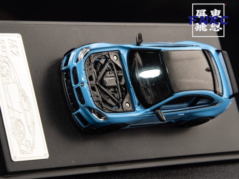 FX 1/64 BMW M2 G87 贊德福特藍 引擎蓋可開