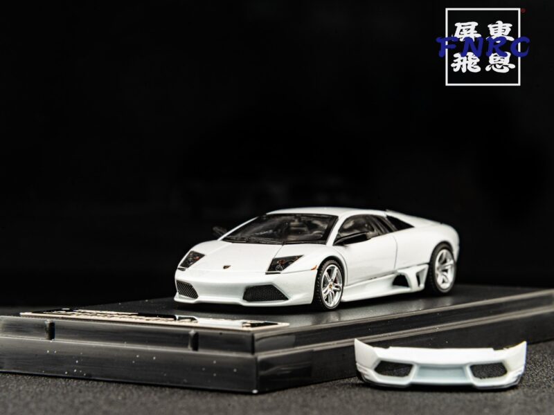 《車友代標》 PK 1/64 藍寶堅尼 蝙蝠 白色硬頂 磁吸套件