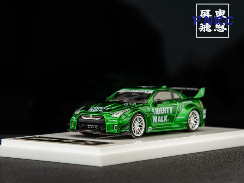 《車友代標》 Demon King 1/64 Nissan LBWK GTR R35 綠暴