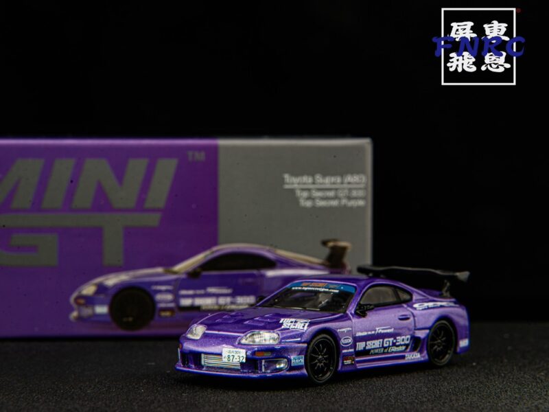 《車友代標》 MINI GT No.1067 Toyota Supra A80 Top Secret GT-300 紫色