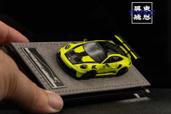 HH Model 1/64 精品 保時捷 GT3 RS 螢光黃 （酸綠色）
