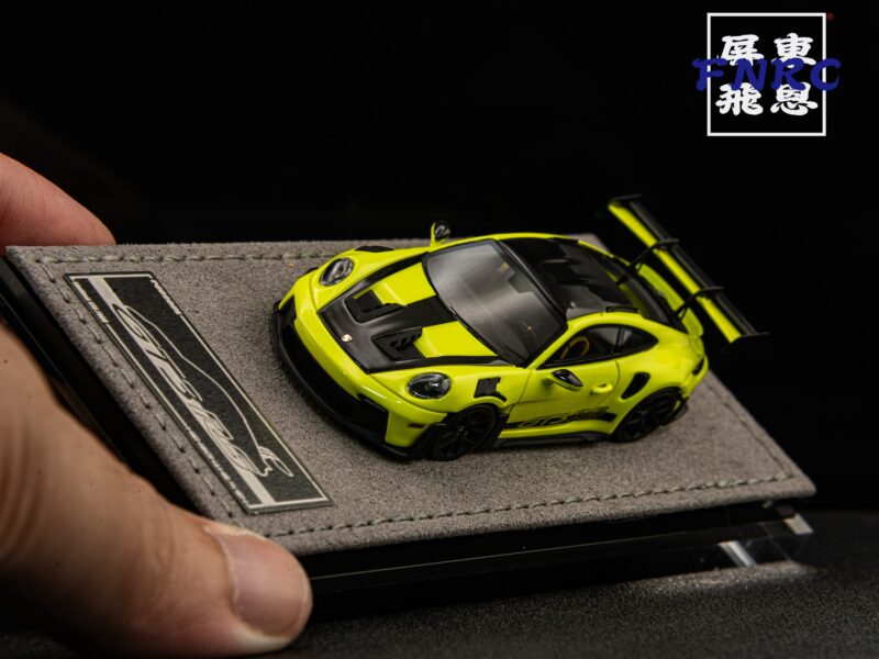 HH Model 1/64 精品 保時捷 GT3 RS 螢光黃 （酸綠色）
