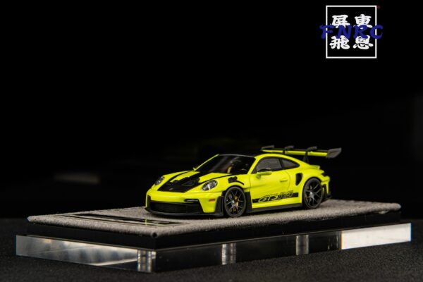 HH Model 1/64 精品 保時捷 GT3 RS 螢光黃 （酸綠色）