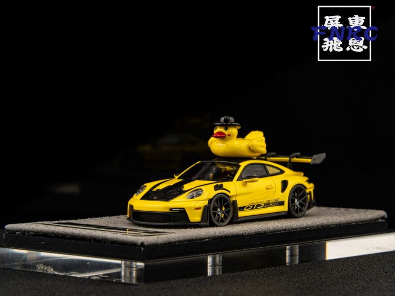 HH Model 1/64 精品 保時捷 GT3 RS 小黃鴨 （附鴨）