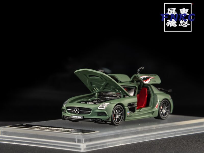 Fine Works 1/64 賓士 SLS AMG BS 零戰綠