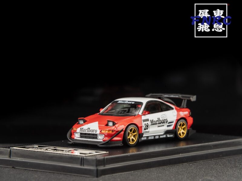 MICROTURBO 1/64 MR-2 SW20 萬寶路塗裝 經典紅 可跳燈機構