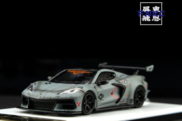 Fine Model 1/64 獨家全新模具！LBWK Corvette C8 戰鬥灰