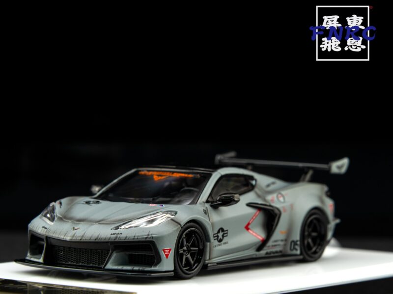 Fine Model 1/64 獨家全新模具！LBWK Corvette C8 戰鬥灰