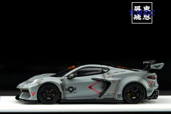 Fine Model 1/64 獨家全新模具！LBWK Corvette C8 戰鬥灰