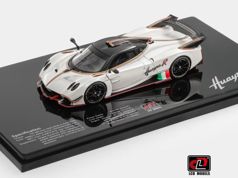 《車友代標！》LCD 1/43 帕加尼 Huayra R 白色 全可開 前後可展開