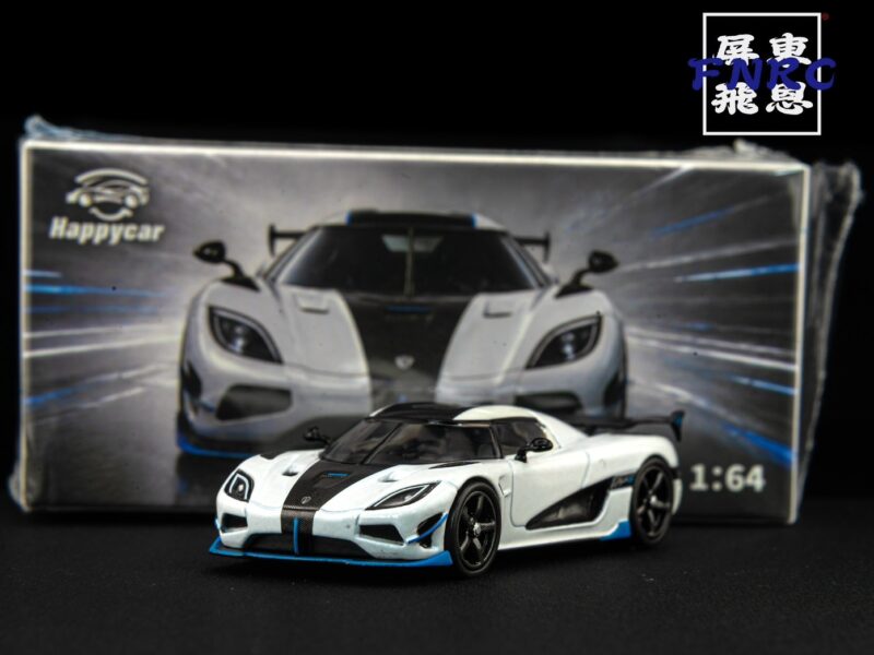HappyCar 1/64 科尼賽克 AGERA RS 白色