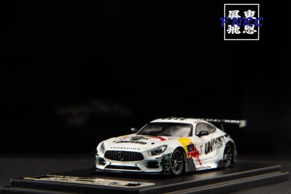 OEM 1/64 賓士 AMG GT 白色迷彩紅牛塗裝