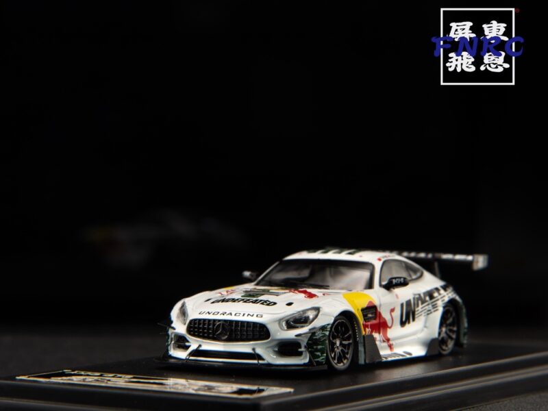 OEM 1/64 賓士 AMG GT 白色迷彩紅牛塗裝