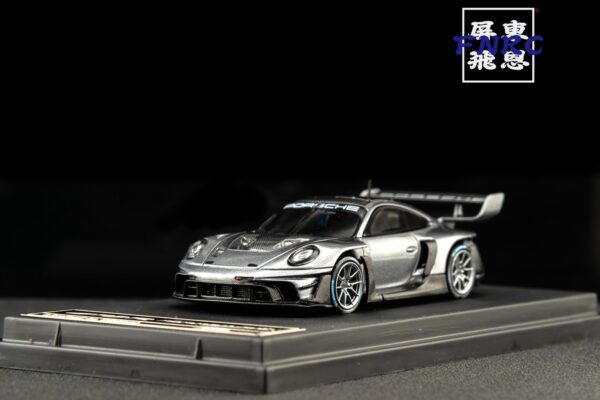 HKM 1/64 保時捷 91 GT3 Rennsport 灰色